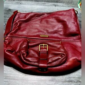 Michael Michael Kors ladies leather handbag in red/maroon